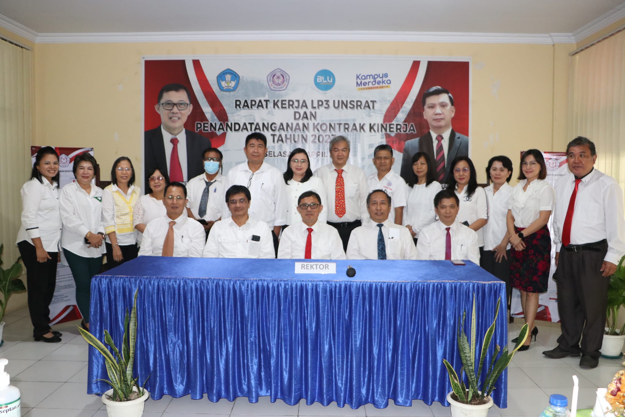 Unsrat Manado Gelar Raker LP3 Lanjut Penandatanganan Kontrak Kinerja Tahun 2023